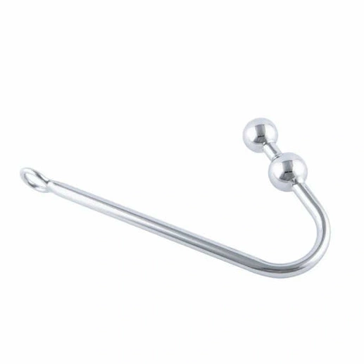 Balls Stainless Pleasurable Two Anal 4417 Hook Steel 0826